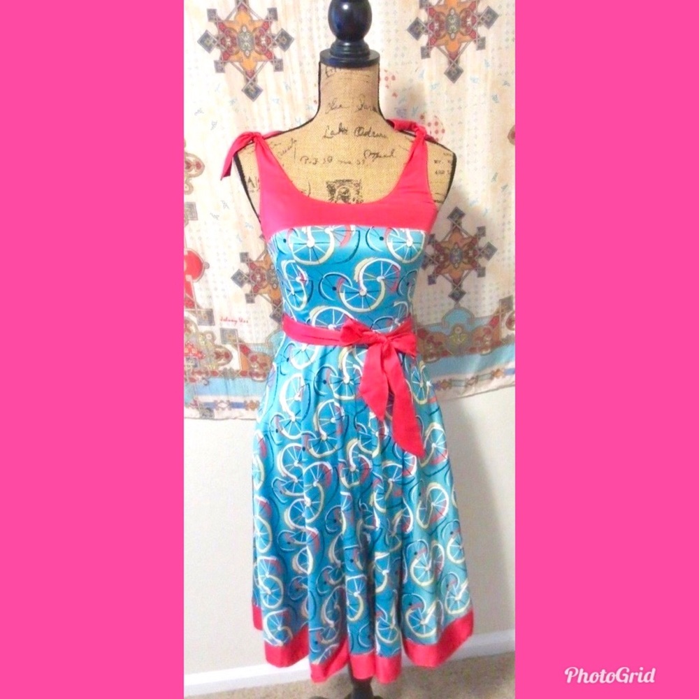 Tatyana Bicycle Dress Retro XS Mod Rockabilly